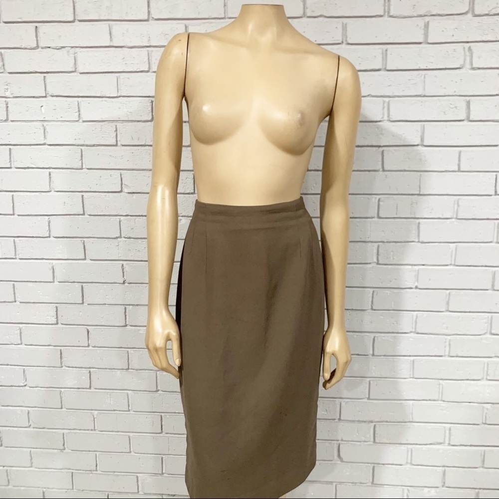 Rena Rowan‎ for Saville Olive Pencil Skirt